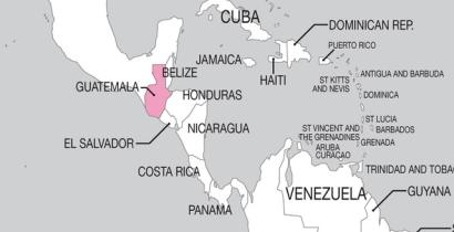 Map of Guatemala