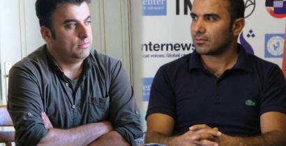 Journalists Sherwan Sherwani and Guhdar Zebari