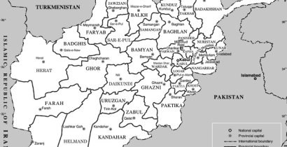 Afghanistan map 