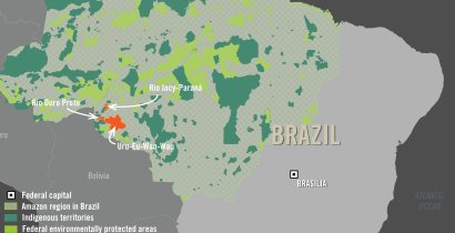 Map of Brazil 