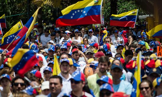 Anti-government demonstration in Caracas, 16 March 2014