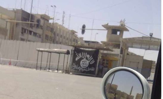 ISIS flag on display in Mosul earlier this month ISIS flag on display in Mosul earlier this month