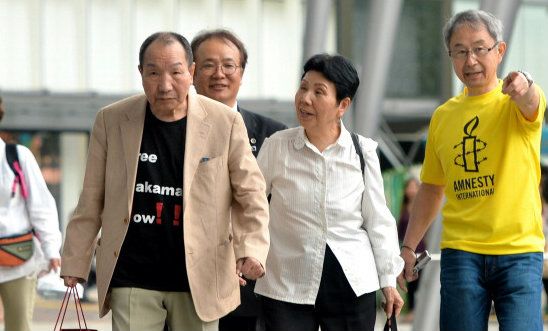 Former Japanese death row inmate Hamakada Iwao returns to his hometown Former Japanese death row inmate Hamakada Iwao returns to his hometown