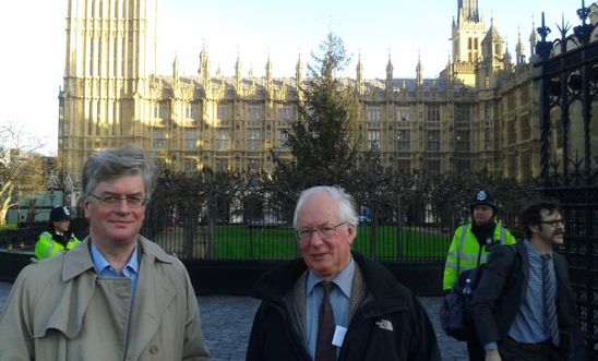 Martin and Ian outside the Houses of Paliament Martin and Ian outside the Houses of Paliament