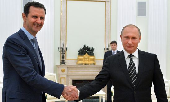 Putin and Assad at the Kremlin