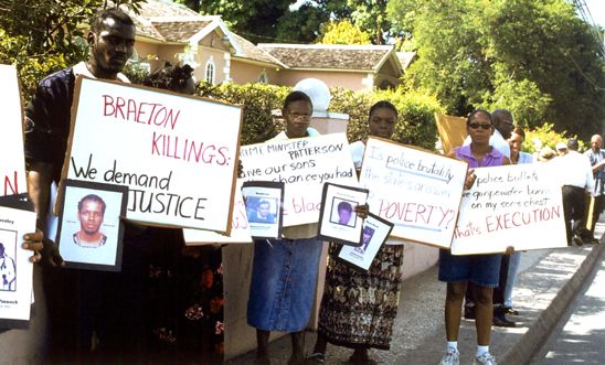 Members of Jamaicans for Justice