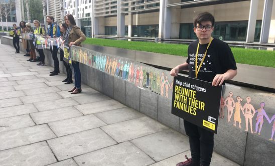 Calling for family reunion rights for child refugees outside the Home Office