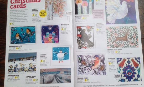 Amnesty Christmas cards Amnesty Christmas cards