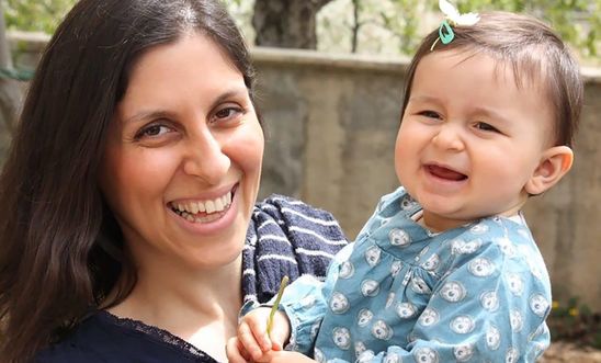 Nazanin with her daughter