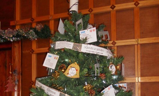 Amnesty decorated Christmas Tree