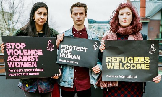 Amnesty International activists
