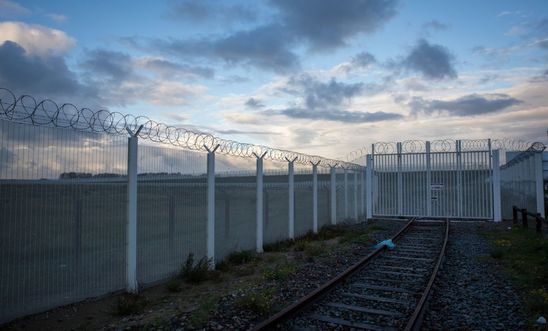 The 'Jungle' at Calais pictured in 2016