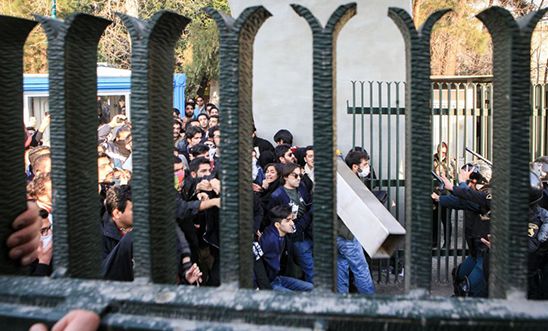 Protesters in Iran