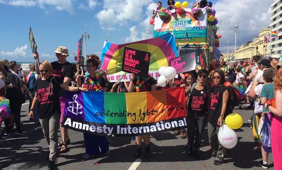 Amnesty at Pride in Brighton 2017
