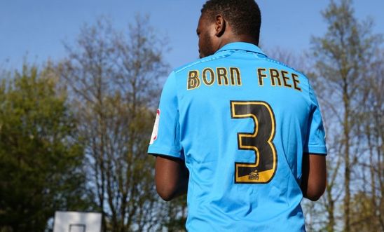 A participant in Notts County's Football in the Community refugee programme