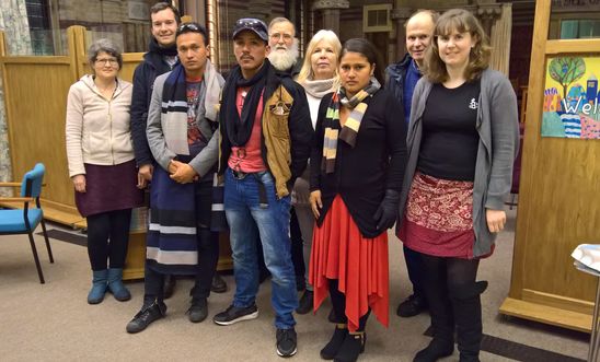 Members of the St José de Apartadó Peace Community from Colombia