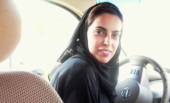 Woman driving in Saudi Arabia Woman driving in Saudi Arabia
