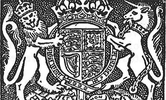 The royal coat of arms of the United Kingdom - British Nationality Act 1948