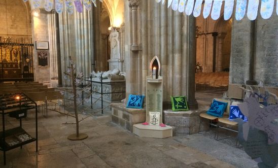 Amnesty Candle: Peace Trail, Chichester Cathedral
