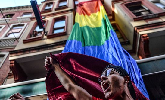 LGBT rights activist in Istanbul