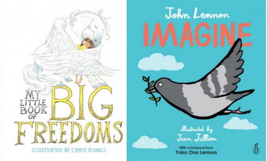 My Little Book of BIG Freedoms and Imagine book cover