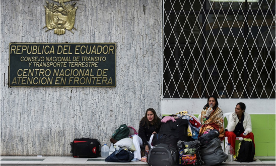 Venezuelan migrants in Ecuador