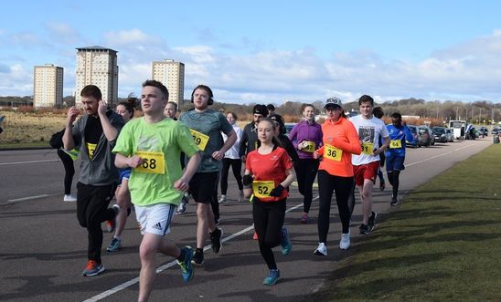 Aberdeen Students ‘Run for Refugees’ event, raising money for a scholarship for students from refugee backgrounds