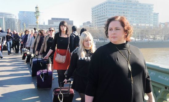Amnesty's 'suitcase march' on Parliament to demand abortion rights