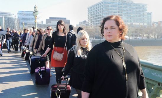 Amnesty's 'suitcase march' on Parliament to demand abortion rights Amnesty's 'suitcase march' on Parliament to demand abortion rights