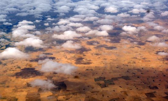 Aerial view of South Darfur