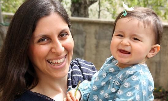 Nazanin with her daughter Gabriella