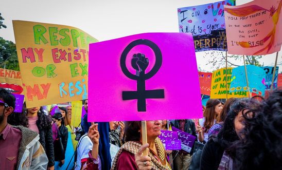 Women in Lahore, Pakistan, march to mark International Women's Day 2019