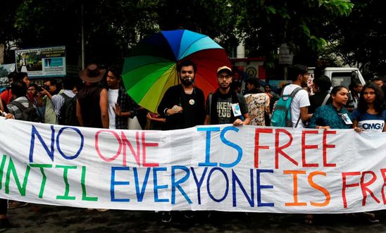 Pride walk in Kolkata, India in 2019