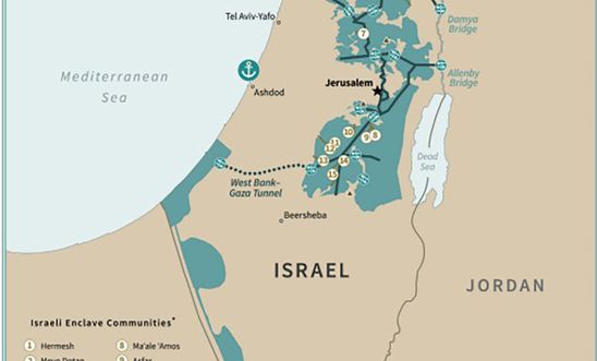 Maps of Israel and occupied Palestinian Territories: Trump's "peace plan"