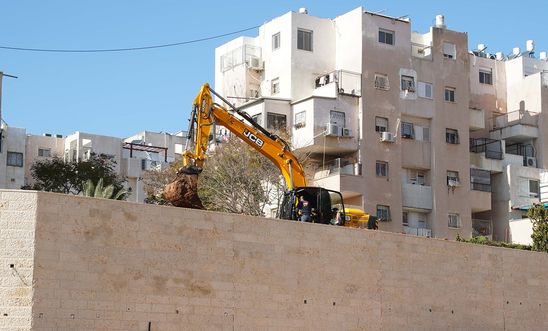This image was taken on February 2020 in the illegal Israeli settlement of Modi'in Illit in the occupied West Bank.