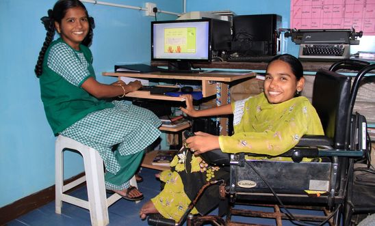 Women with disabilities in India benefit from CBM education and training 