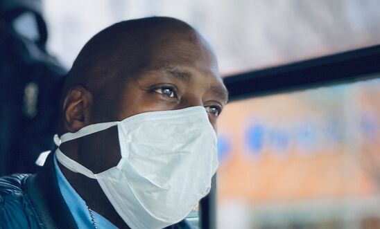 Man wearing a mask