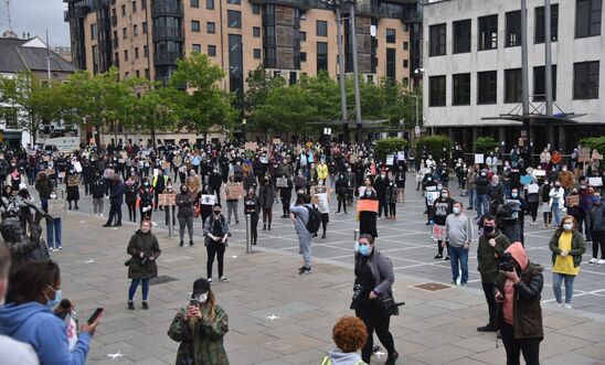 Black Lives Matter protest, Custom House Square, Belfast June 6 2020