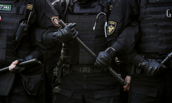 Riot police in Belarus