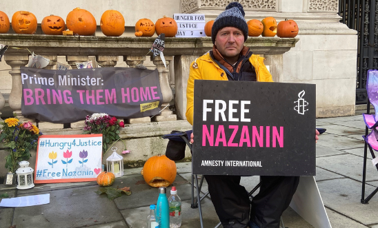 Richard Ratcliffe on hunger strike Richard Ratcliffe on hunger strike