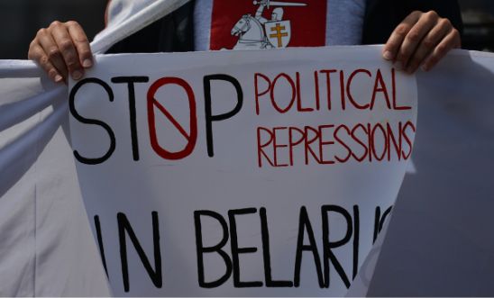 Protest For Free Belarus In Dublin
