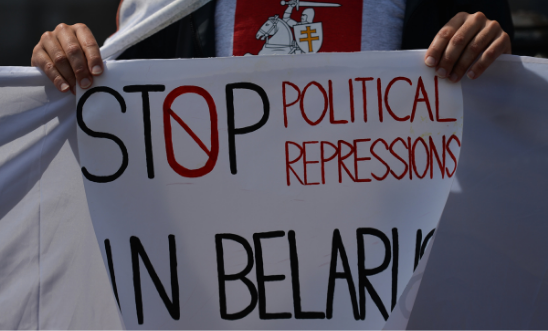 Protest For Free Belarus In Dublin Protest For Free Belarus In Dublin