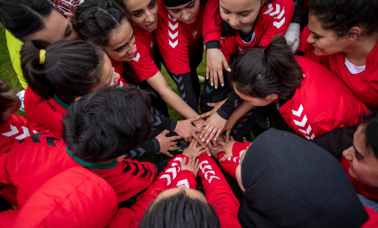 Amnesty kickstarts its Football Welcomes month with a match between the Afghanistan National Team Development Squad and the UK Women’s Parliamentary team