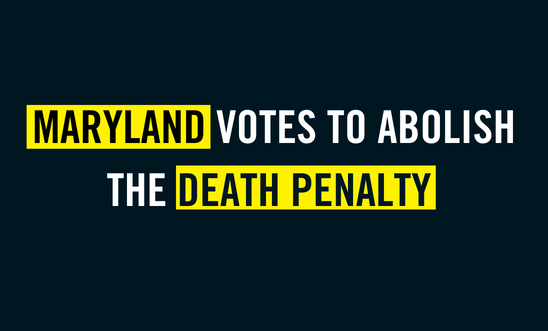 Maryland votes to abolish the death penalty Maryland votes to abolish the death penalty