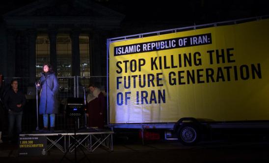 Solidarity rally for protesters in Iran