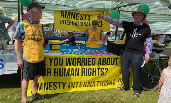 Amnesty International Stall June 11th 2023 Haywards Heath Amnesty International Stall June 11th 2023 Haywards Heath