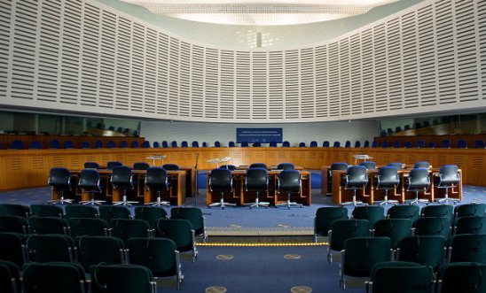 Court room of the European Court of Human Rights in Strasbourg, France Court room of the European Court of Human Rights in Strasbourg, France