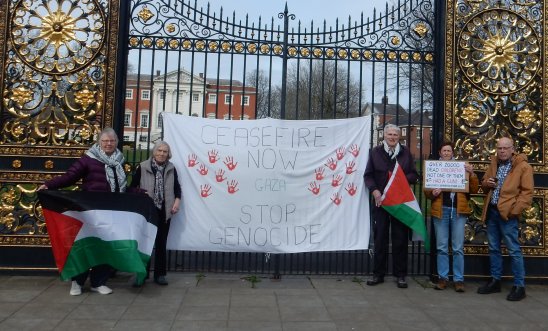 Highlighting the need for a ceasefire in Gaza and to end the genocide by Amnesty Warrington
