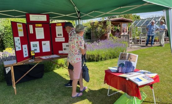 Amnesty display in a garden