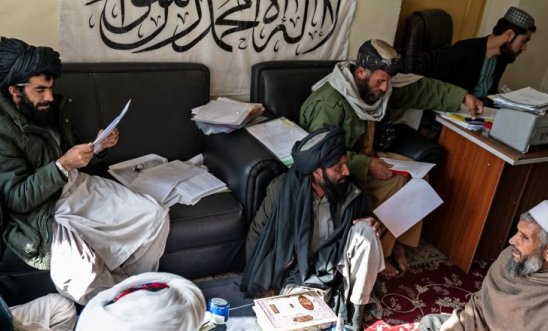 Taliban sat in a room